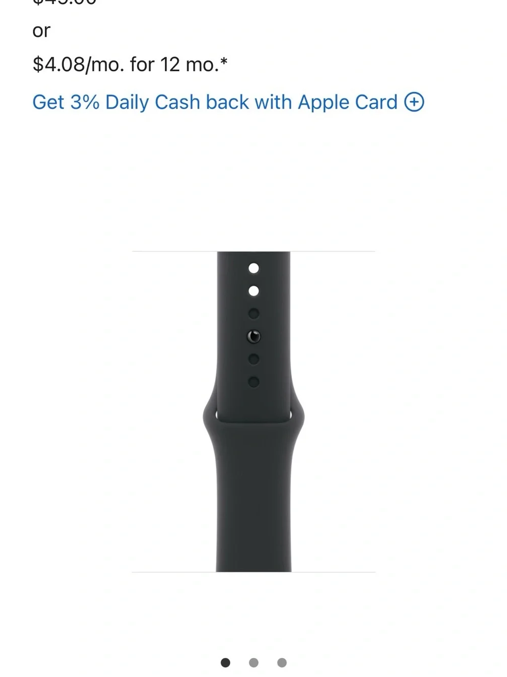 Brand New (unopened box) Apple Silicone Sport Band for Apple Watch - Black